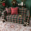 Vintage Christmas Style Plaid Blanket Full Wrap Co