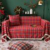 Vintage Christmas Style Plaid Blanket Full Wrap Co