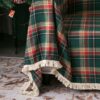 Vintage Christmas Style Plaid Blanket Full Wrap Co