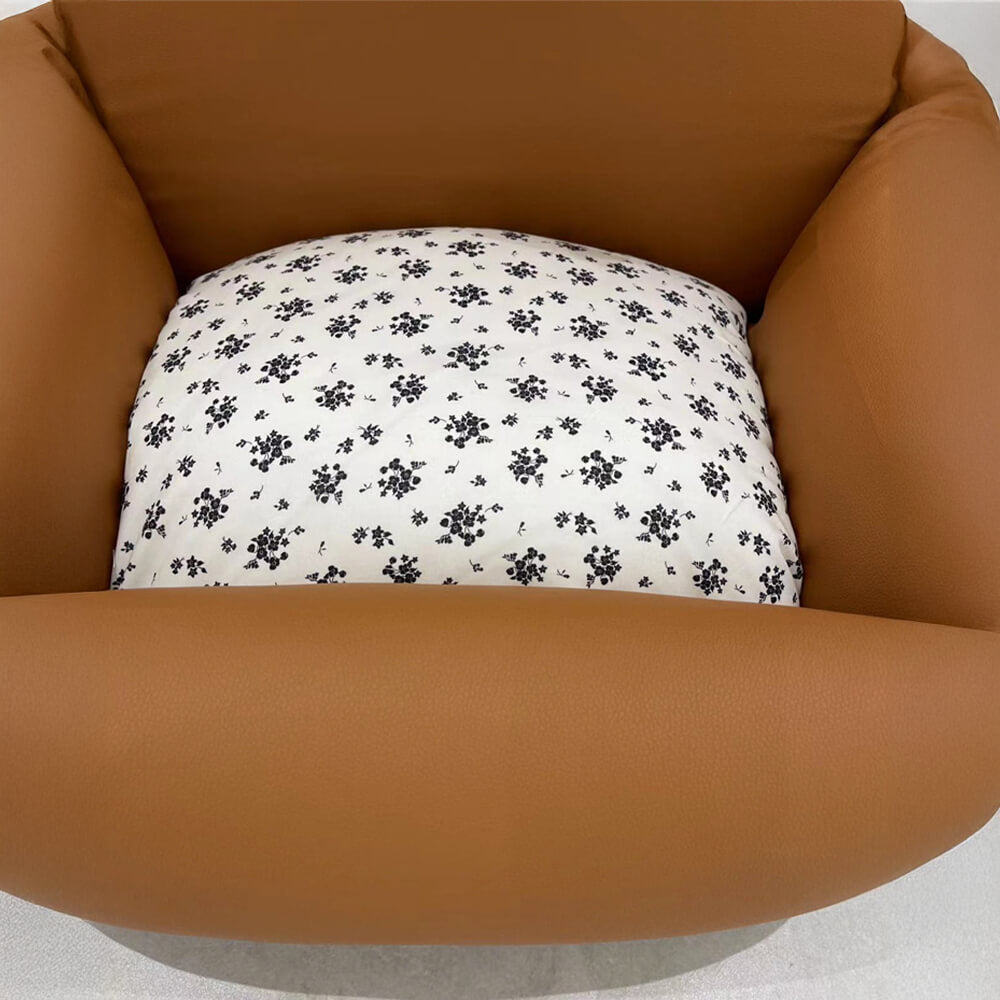 Vintage Floral Faux Leather Waterproof Anti-Scratc