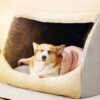 Warm Flannel Detachable Semi-Enclosed Large Dog Te
