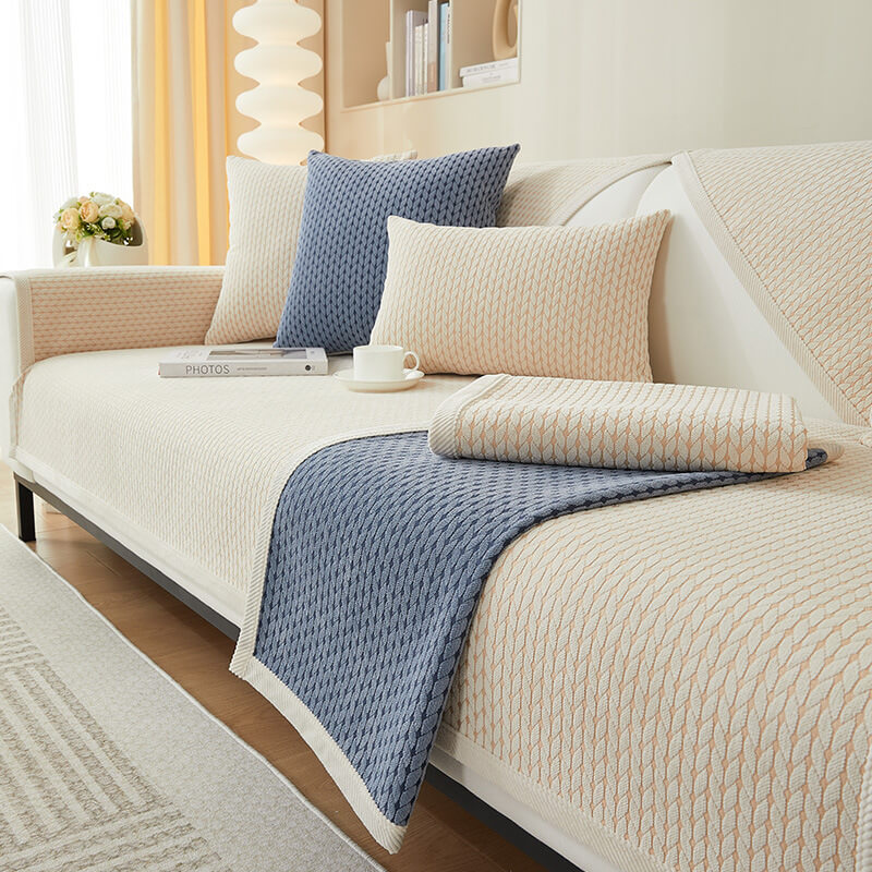Wheat Ears Pattern Chenille Anti-Scratch Couch Cov