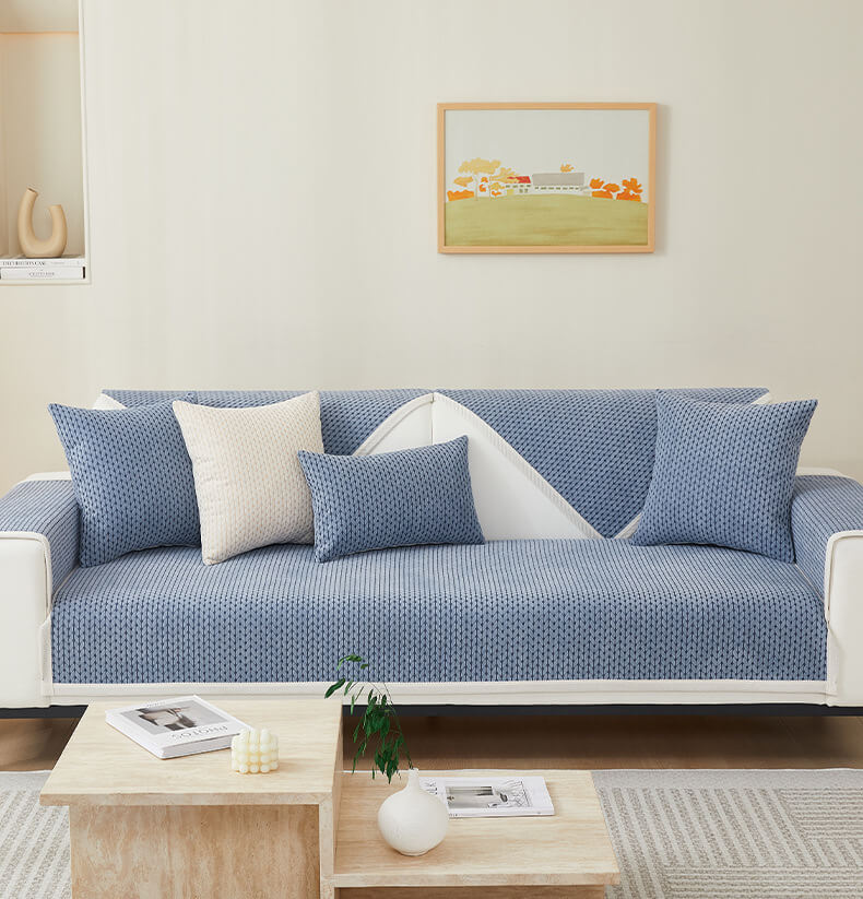 Wheat Ears Pattern Chenille Anti-Scratch Couch Cov