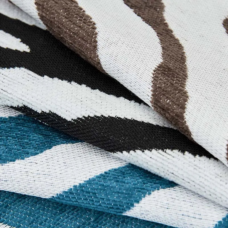 Wild Zebra Print Chenille Furniture Protector Couc