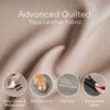 Luxe Faux Leather Foldable Orthopedic Large Dog Be