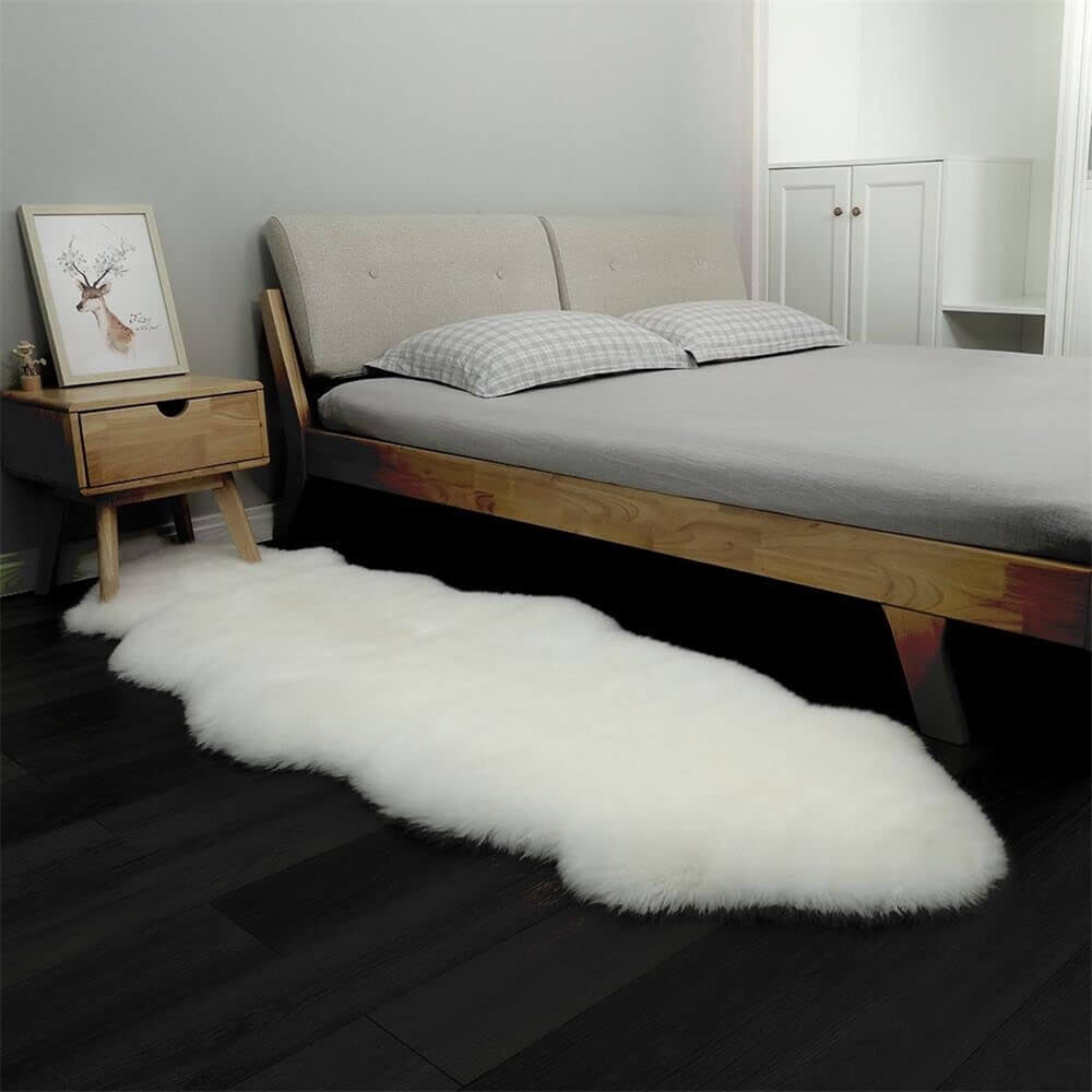 Long Plush Soft Irregular Cashmere Rug – Cozy Comf