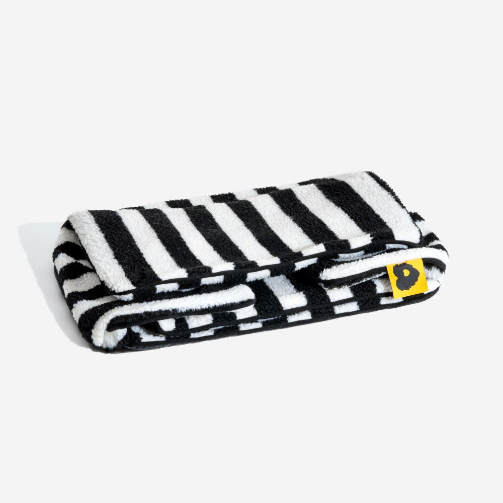Trendy Striped Faux Lambswool Double Layer Dog & C