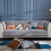 Classic Houndstooth Print Chenille Non-slip Couch 