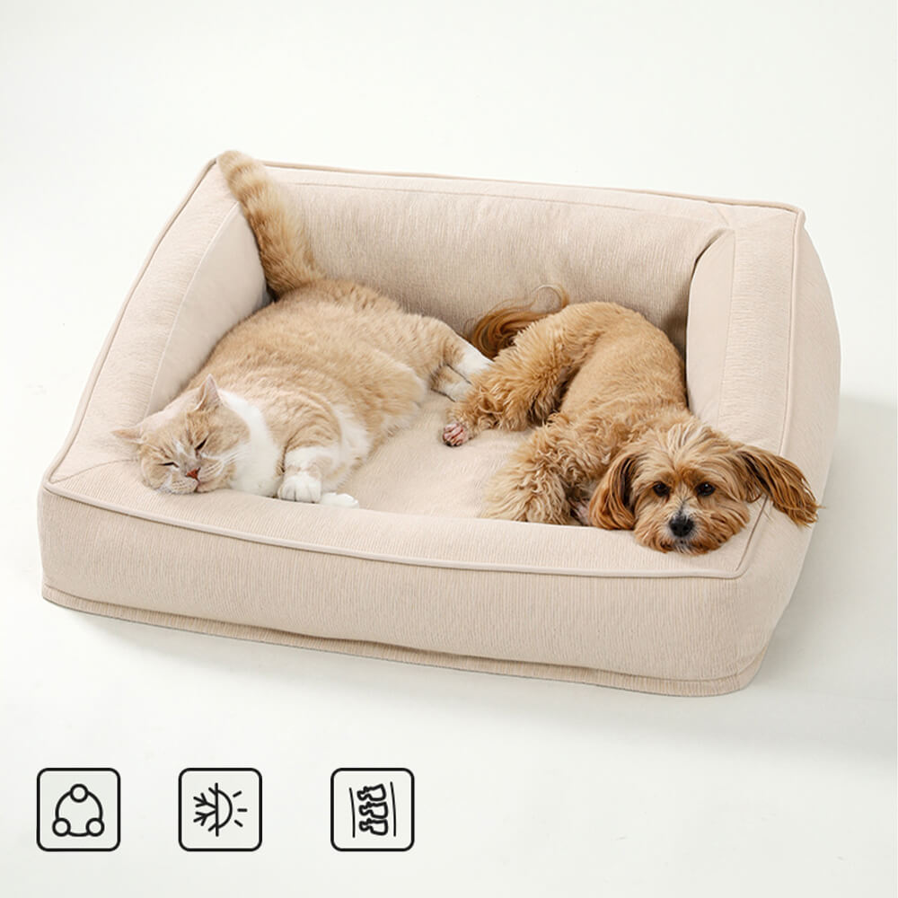 Comfort Orthopedic Support Dog Sofa Bed with Pillo