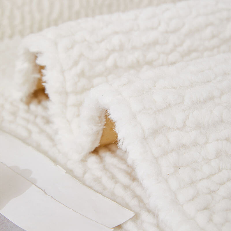 Cream Colour Berber Fleece Anti-Scratch Couch Cove