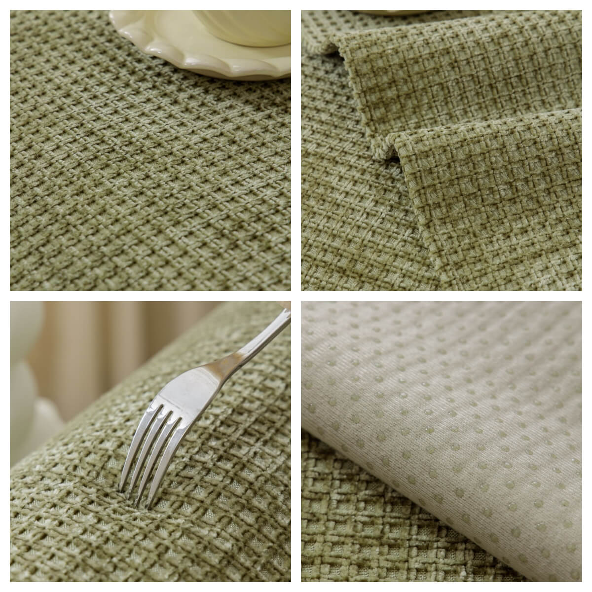 Delicate Waffle Chenille Fabric Furniture Protecto