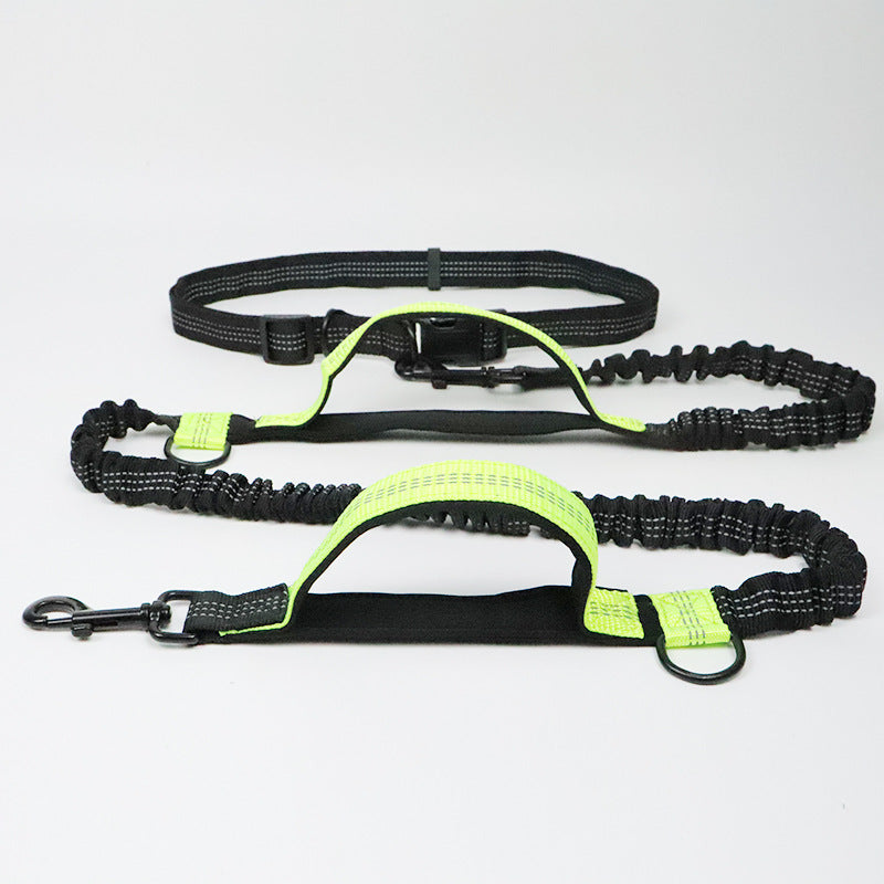 Multifunction Hands Free Dog Leash With Safety Sea