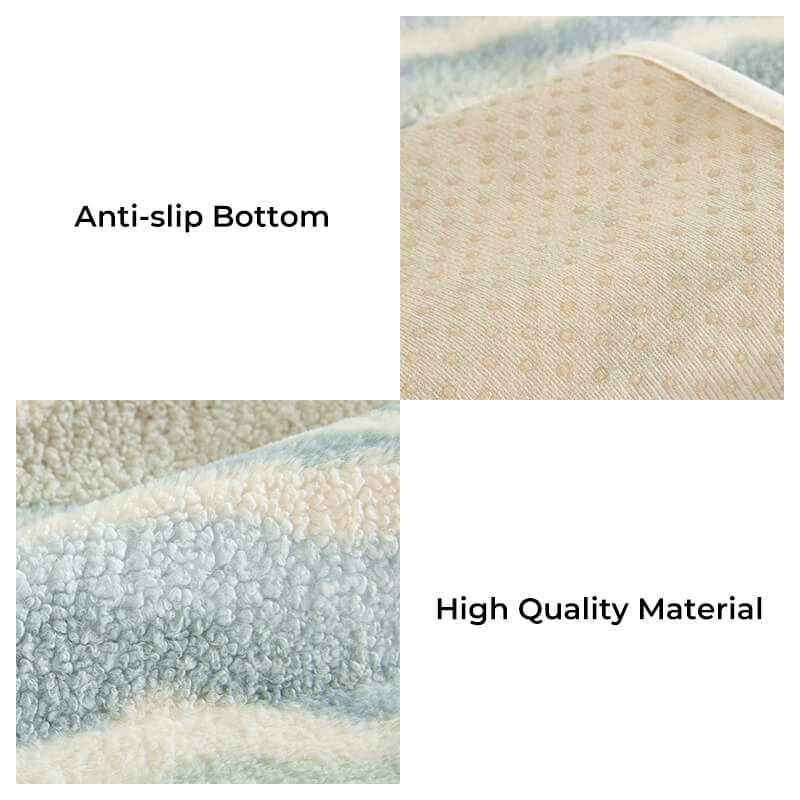 Plush Cream Comfort Furniture Protective Mat Couch