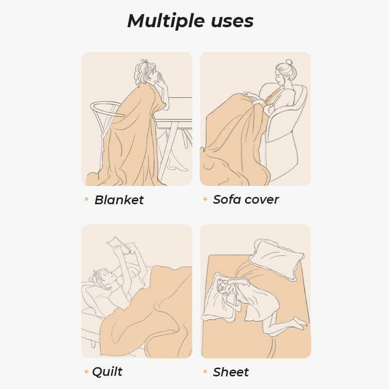 Solid Colour Fleece Furniture Protector Couch Cove