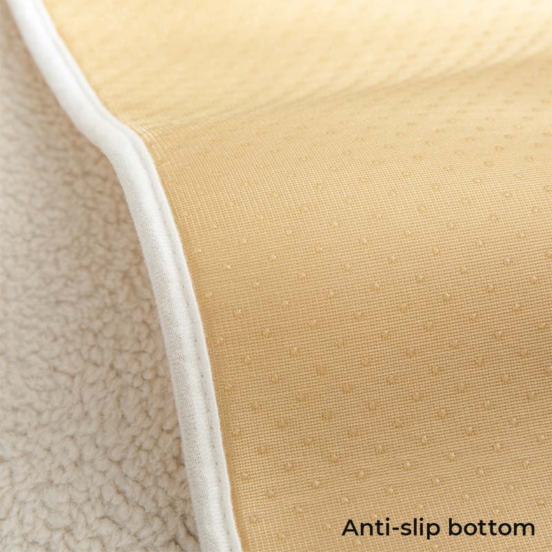 Waterproof Thick Fuzzy Faux Sherpa Fleece Non-Slip