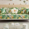 Tropical Leaves Cooling Non-slip Sectional Couch C