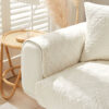 Warm Crystal Velvet Wheat Embroidery Non-Slip Couc