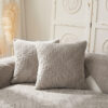 Warm Crystal Velvet Wheat Embroidery Non-Slip Couc