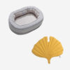 Leaf Shape Dog Blanket With Donut Dog Bed Luxury D
