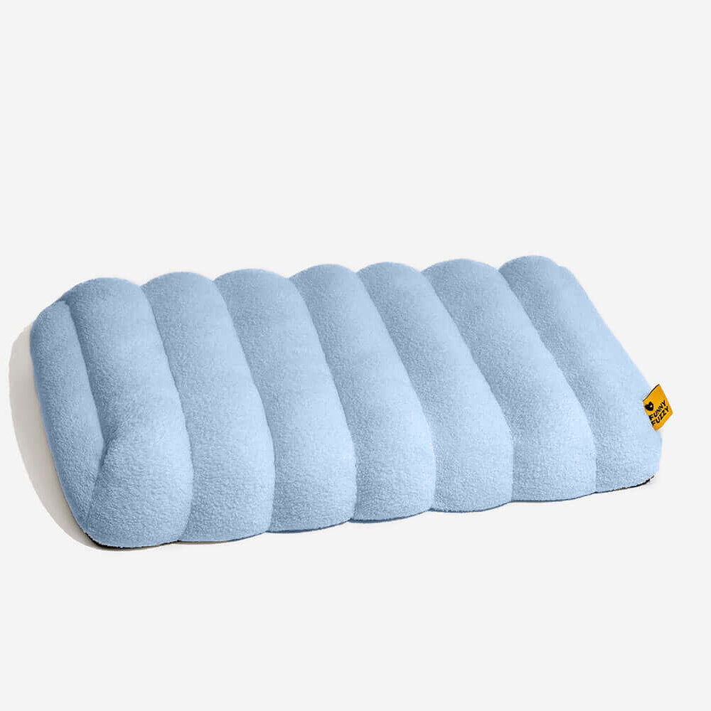 Large Washable Creamy Cozy Flat Dog Beds - Cheesec