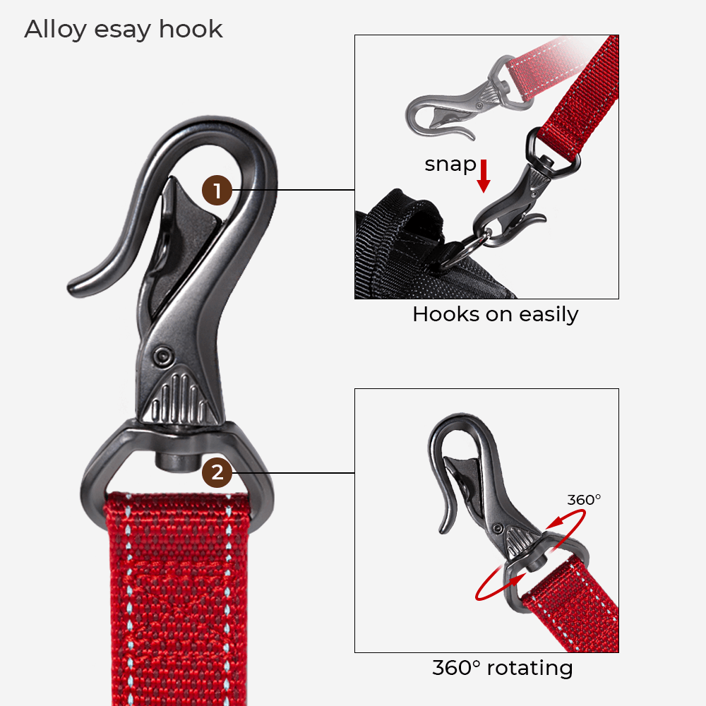 Multifunction Hands Free Dog Leash With Safety Sea